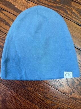 Calvin Klein Kids Sky Blue Knit Hat set of 2